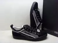 chaussures dsquared hommes new style 2013 echelle cuir noir gris